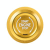 Car Engine Start Key Push Button Ring Trim Metal Sticker Decoration for Cadillac CT5 CT4 XT4 XT6 / Chevrolet Silverado (Gold)