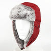 Outdoor Windproof Hat Winter Thickened Cotton Cap Warm Coldproof Riding Cap, Cap Size: 58-62cm (Red)