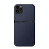 For iPhone 11 Pro Max Litchi Leather Magnetic Full Coverage Shockproof Phone Case(Navy Blue)