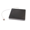 Slot-in USB 2.0 Portable Optical DVD-RW Driver, Plug and Play(Silver)
