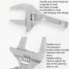 Aluminum Adjustable Large Opening Bathroom Wrench Hardware Tools, Specification: No Package Ordinary Version(Silver)