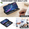 For Samsung Galaxy A23 / M23 / M13 4G Geometric Pattern RFID Leather Phone Case(Black)