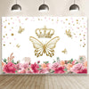 1.5m X 1m Butterfly Pattern Photography Backdrop Birthday Party Decoration Background Cloth(MDZ00555)