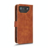 For ASUS ROG Phone 7 Skin Feel Magnetic Flip Leather Phone Case(Brown)