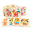 5 PCS Children Wooden 3D Puzzle Baby Educational Early Education Toys(Crab)