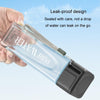500ml Simple Square Mug Portable Leak-Proof Plastic Cup Sports Camping Bottle(Pink)