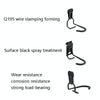 Bicycle Hook Metal Wall Garage Bicycle Rack 820 Groove Board(Black)