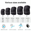 Reflective Light Waterproof Dustproof Backpack Rain Cover Portable Ultralight Shoulder Bag Protect Cover, Size:XS(Black)