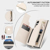 For Samsung Galaxy S24 Ultra 5G Double Flap Zipper RFID Leather Phone Case with Short Lanyard(White)