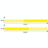 2 PCS/Set D-282 Waistline Pattern Car Modified Decorative Sticker(Yellow)