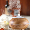 10W 150mL Wood Grain Aromatherapy Air Purifier Humidifier with LED Light for Office / Home Room(Brown)