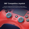 398 Bluetooth 5.0 Wireless Game Controller for PS4 / PC / Android(Red)