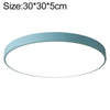 Macaron LED Round Ceiling Lamp, White Light, Size:30cm(Blue)