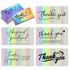 50 Sheets /Pack Laser Rainbow Thank You Card Gift Wrapping Thank You Card(L14)