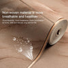 3D Striped Texture Wallpaper Non-woven Deerskin Velvet Marble Thickened Wallpaper, Size:53x950cm(Beige Yellow)