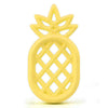 Pineapple Silicone Teether Babies Teething Pendant Nursing Soft Silicone Safe Toys for Soothe Teething Baby(Yellow)