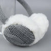 Autumn and Winter Ladies Wild Rabbit Fur Warm Earmuffs, Size:One Size(Gray)