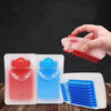 Dog Shampoo Dispensing Massage Brush - Silicone Pet Bath Brush (Random Colour)