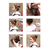 Wig Bun Flower Shape Hair Package Hair Disk(Chestnut)