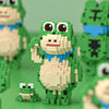 855pcs /Box Children Educational Assembly Small Frogs Building Blocks Toy(Cheering)
