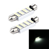 2 PCS 3.5W 250 LM 6000K 41MM 12 SMD-2835 LEDs Bicuspid Port Decoding Car Dome Lamp LED Reading Light, DC 12V(White Light)