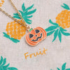 2 Sets Halloween Ghost Pumpkin Pendant Necklace Ears Personality Jewelry(Earrings+Necklace)