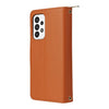 For Samsung Galaxy A73 5G Nine-card Slots Zipper Wallet Bag Leather Phone Case(Brown)