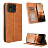 For Asus Zenfone 11 Ultra Magnetic Buckle Retro Texture Leather Phone Case(Brown)