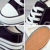 Women Thick-Soled Inner Heightened Semi-Slipper Canvas Shoes Lazy One-Legged Platform Shoes, Size: 39(Milk Tea)