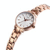 Skmei 1410 Lady Quartz Watch European and American Fashion Watch Business Leisure Steel Belt Lady Watch(Rose Gold)