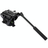 PULUZ  Heavy Duty Video Camera Tripod Action Fluid Drag Head with Sliding Plate for DSLR & SLR Cameras, Large Size(Black)