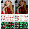 10pcs Christmas Glow Waterproof Cartoon Tattoo Sticker(WS-K121)