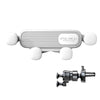 S03 Vehicle Air Outlet Gravity Navigation Mobile Phone Holder, Color: White Eagle Mouth