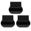 3pcs Anti Dirty Handle Toilet Lid Lifter Bathroom Bidet Seat Lifting Lid Kit(Black)