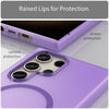 For Samsung Galaxy S23 Ultra 5G MagSafe Frosted Translucent TPU + PC Full Coverage Phone Case(Dark Purple)