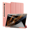 For Samsung Galaxy Tab S9 Ultra/S8 Ultra DUX DUCIS Domo Series Cloth Texture Magnetic Leather Tablet Case(Pink)