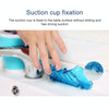 Colourful Suction Cup Drainage Soap Box(Blue)