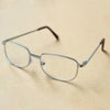 Full Metal Frame Resin Lenses Presbyopic Glasses Reading Glasses +3.50D(Silver)