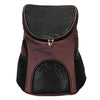 Foldable Pet Carrier Backpack, Breathable Nylon, Coffee, For Small Pets