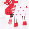 Christmas Tree Elk Pendant Christmas Decorations(White)