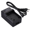 PULUZ EU Plug Battery Charger with Cable for Canon NB-6L Battery