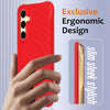 For Samsung Galaxy S25 5G Wave Texture MagSafe Magnetic Liquid Silicone Phone Case(Red)