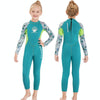 DIVE & SAIL M150556K Shell Pattern Children Diving Suit One-piece Swimsuit Snorkeling Surfing Anti-jellyfish Clothing, Size:XL(Green)