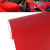 1.52m  0.5m 4D Deep Blue Gloss Carbon Fiber Vinyl Wrap Car Sticker Decal Bubble Free Air Release(Red)