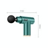 Fascia Massager Mini Electric Muscle Massager Portable Fitness Muscle Relaxing Massager LCD(Dark Green)