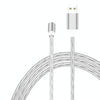 USB to 8 Pin Magnetic Suction Colorful Streamer Mobile Phone Charging  Cable, Length: 1m(Color Light)