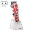 WMARK NG-407 Rechargeable Transparent Hair Clipper With Base LED Display, EU Plug