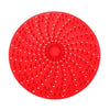 Air Fryer Reusable Silicone Liner Mat Non-Stick Steamer Pad Kitchen Accessories Round 20cm Red