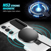 For Samsung Galaxy S24 FE 5G Sliding Camshield MagSafe Holder TPU Hybrid PC Phone Case(Black White)