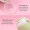 100ml 2 In1 Travel Dispenser Bottle Silicone Portable Massage Brush Shampoo Lotion Divider Bottle(Light Pink)